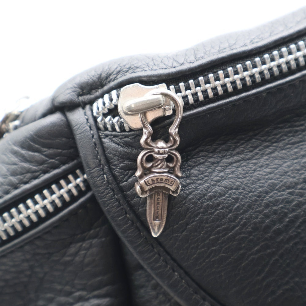 CHROME HEARTS(クロムハーツ) #1 SNAT PACK スナットパック ダガージップ ガンスリンガーベルト レザーウエストバッグ ブラック BCA378