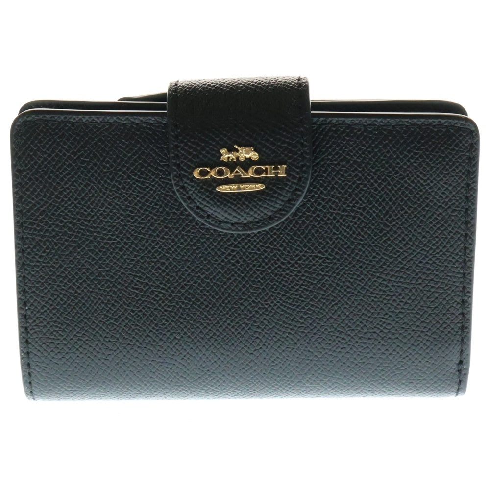 COACH(コーチ) MDM CRN ZIP ブラック 二つ折り財布 ブラック