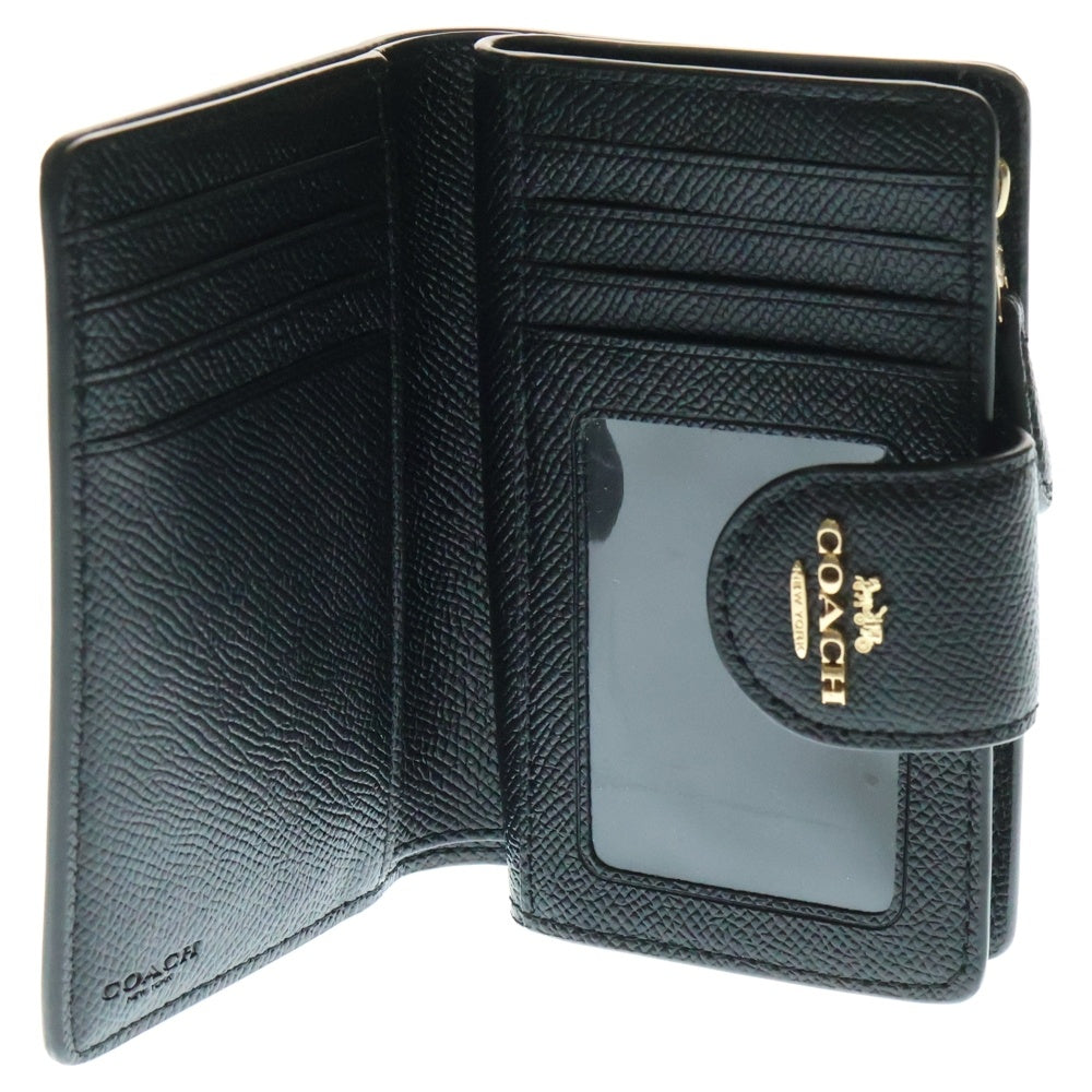 COACH(コーチ) MDM CRN ZIP ブラック 二つ折り財布 ブラック