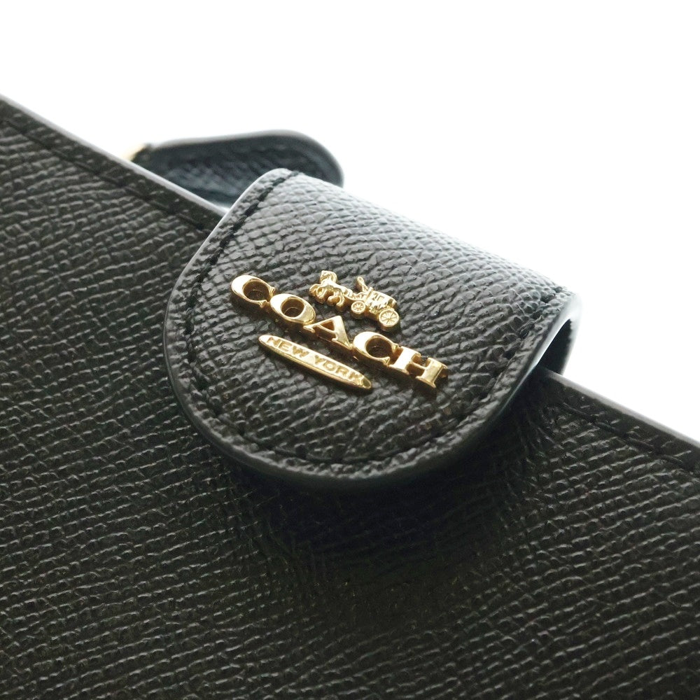 COACH(コーチ) MDM CRN ZIP ブラック 二つ折り財布 ブラック