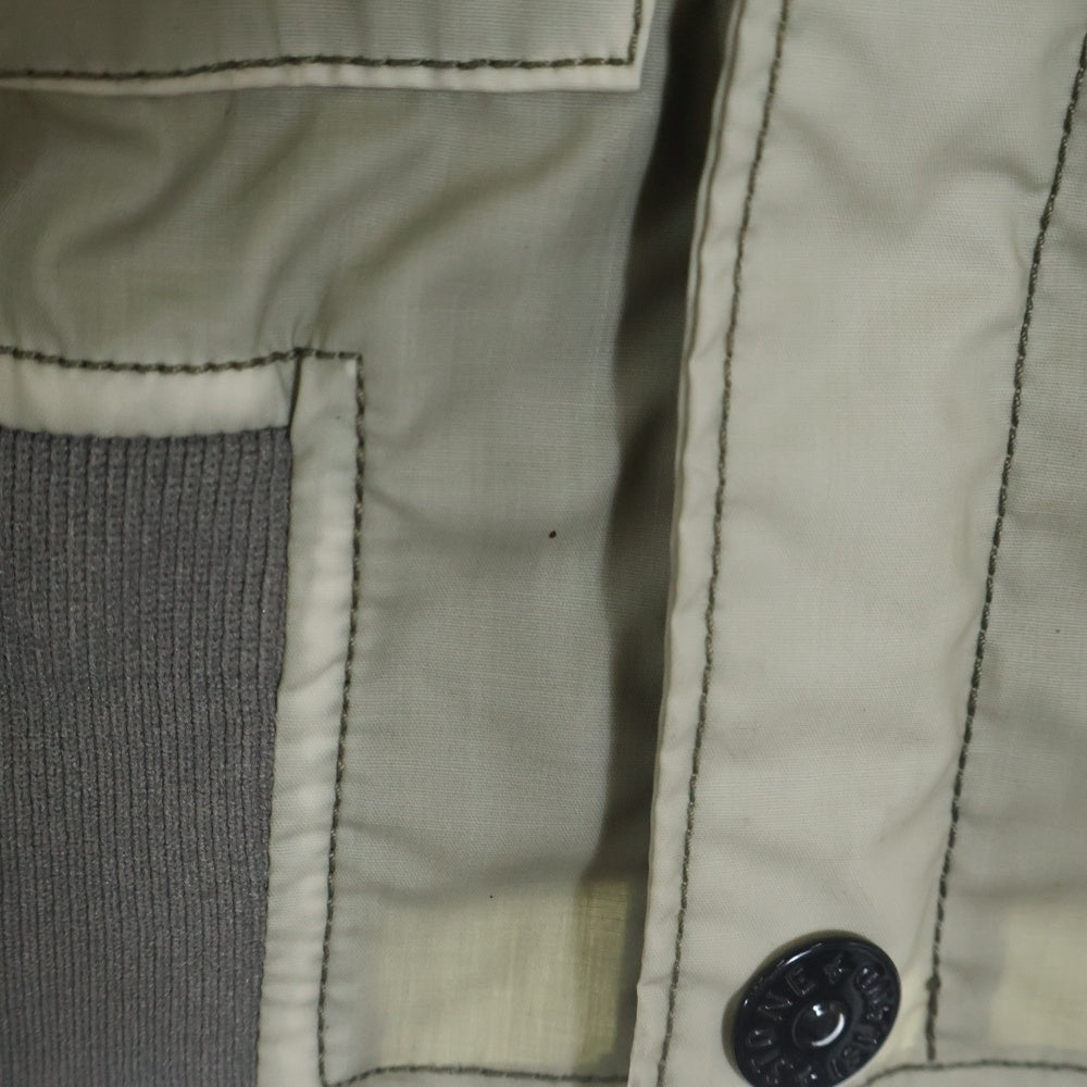 STONE ISLAND(ストーンアイランド) 15SS Mussola Gommata Melange Jacket ムソラ ゴマータ メランジ ジャケット マウンテンパーカー カーキ 621544C32