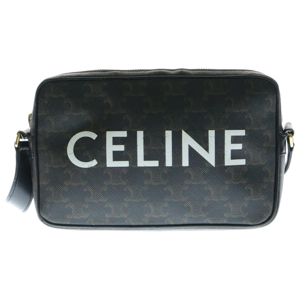 CELINE(セリーヌ) ショルダーバッグ トリオンフキャンバス ロゴ 総柄 ブラウン 194502CIM
