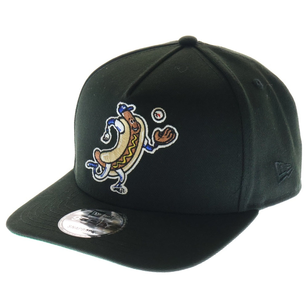 NEW ERA(ニューエラ) ×LOS ANGELES DODGERS HOTDOG CAP ロサンゼルス ドジャース ホトドッグ刺繍 ベースボールキャップ ブラック