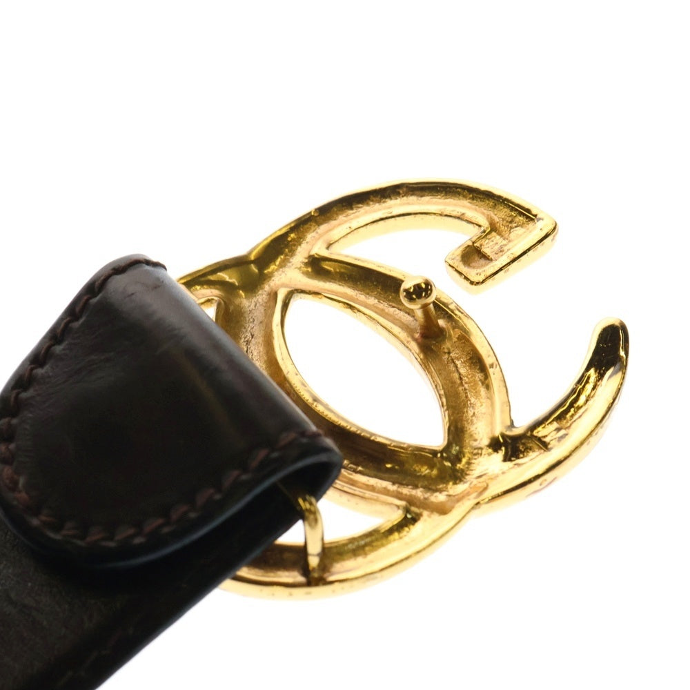GUCCI(グッチ) GGロゴバックル インターロッキング レザーベルト ゴールド/ブラウン