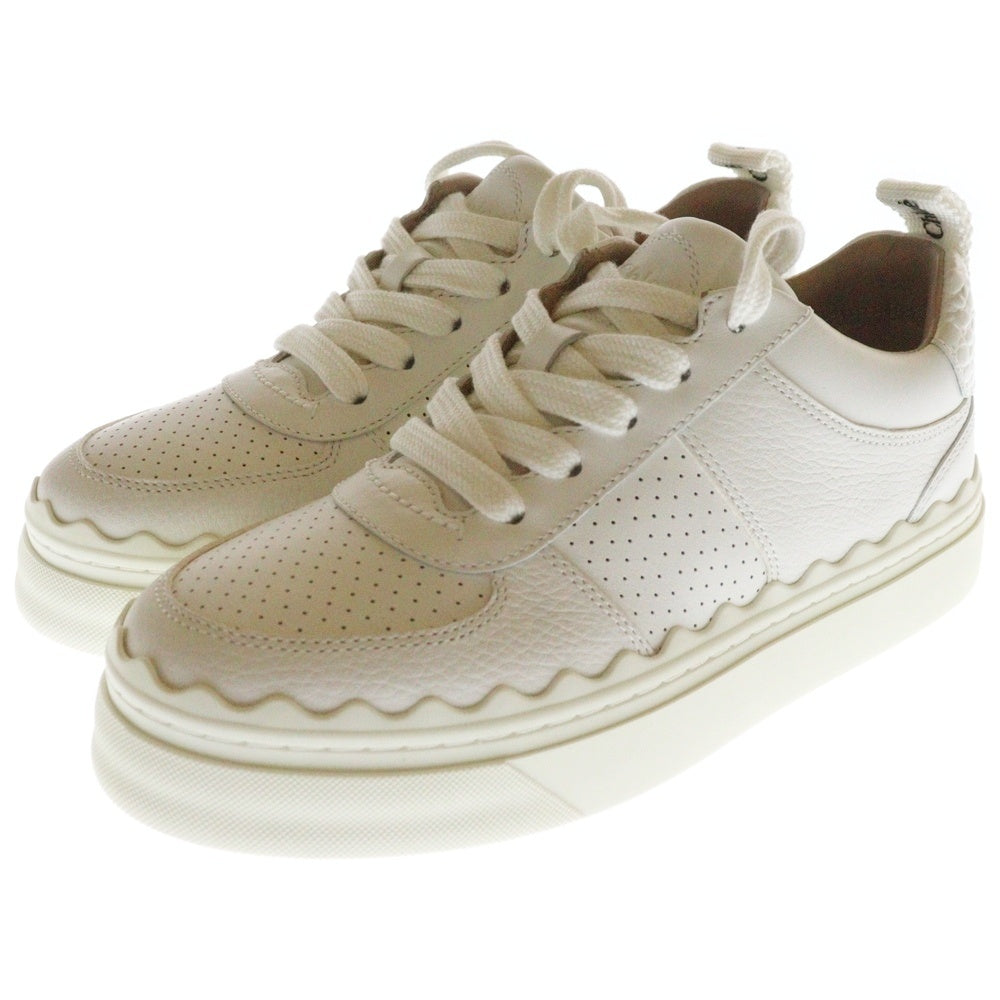 Chloe(クロエ) LAUREN ローレン レースアップ ローカットスニーカー ホワイト CHC23A906 EQ 101 レディース