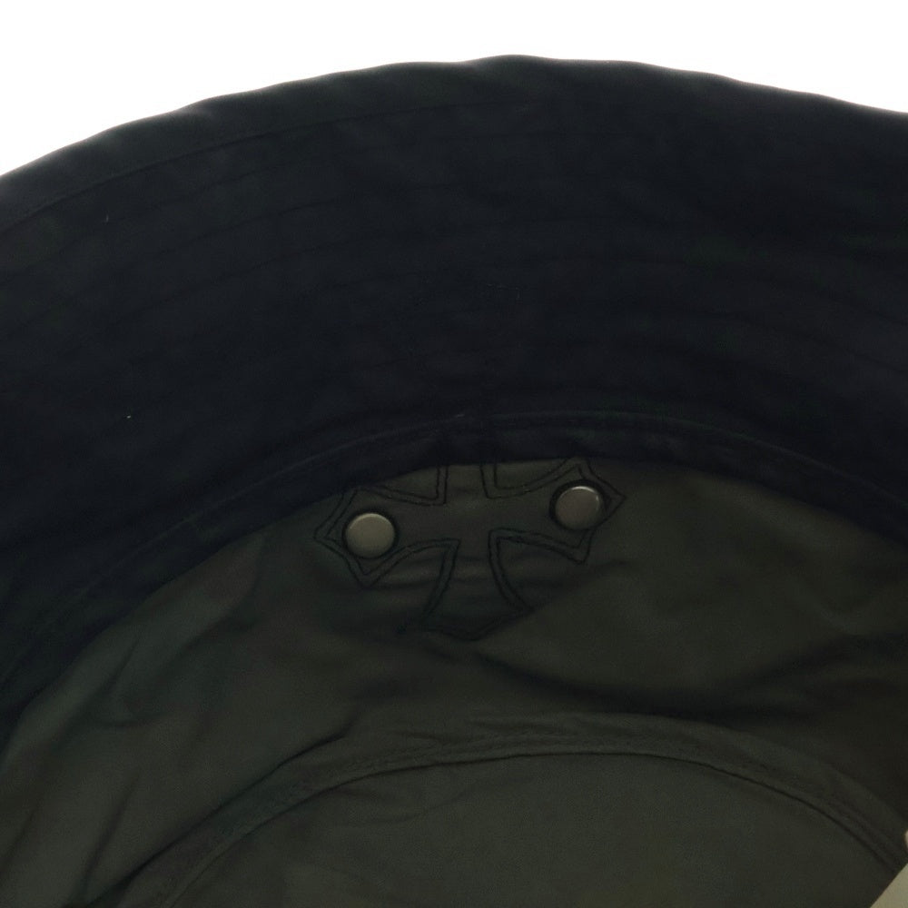 CHROME HEARTS(クロムハーツ) HAT U CHUM FBRC クロスパッチ付き ナイロンバケットハット ブラック