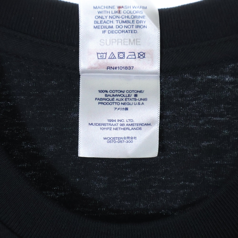 SUPREME(シュプリーム) 23AW Worship Tee ワシッププリント半袖Tシャツ ブラック