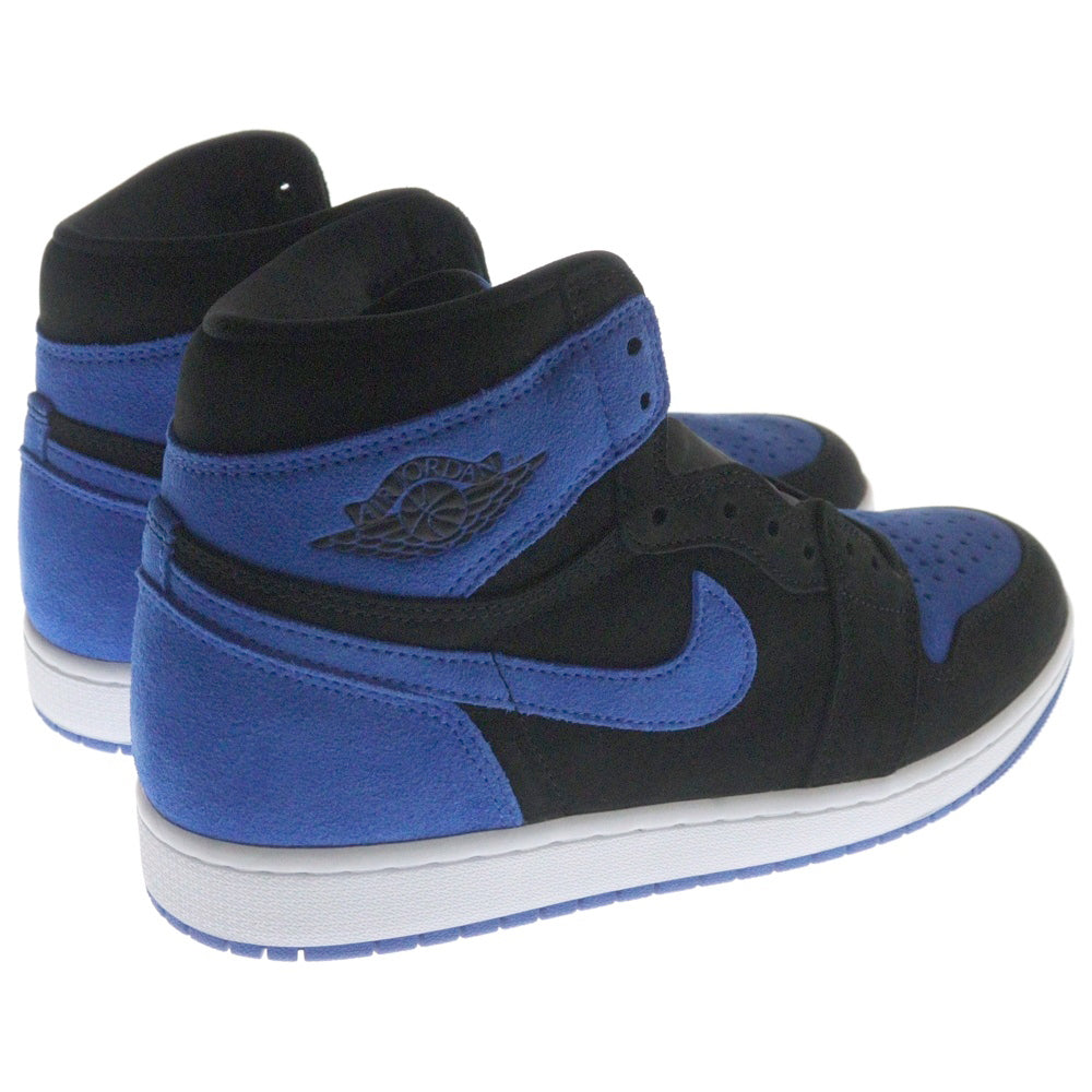 NIKE(ナイキ) AIR JORDAN 1 RETRO HIGH OG ROYAL REIMAGINED エアジョーダン1 レトロ ロイヤル リイマジンド ハイカットスニーカー ブラック/ブルー US9/27cm DZ5485-042