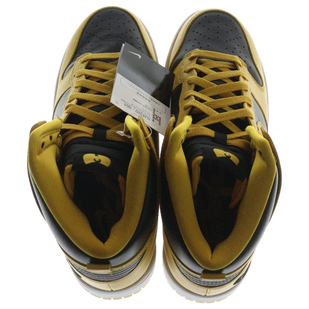 NIKE(ナイキ) DUNK HI RETRO PRM WU-TANG CLAN ダンク ハイ レトロ ウータンクラン ハイカット スニーカー イエロー/ブラック US9/27cm HJ4320-001
