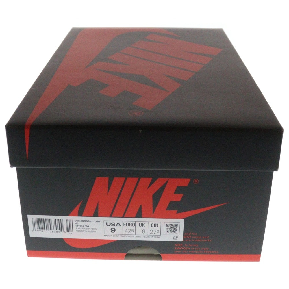 NIKE(ナイキ) AIR JORDAN 1 LOW 85 ROYAL エアジョーダン ロイヤル ローカットスニーカー ブラック/ブルー US9/27cm IB1981-004