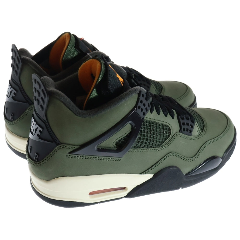 NIKE(ナイキ) ×UNDEFEATED AIR JORDAN 4 RETRO IB1519-200 アンディフィーテッド エアジョーダン4 レトロ ハイカットスニーカー カーキ US9/27cm