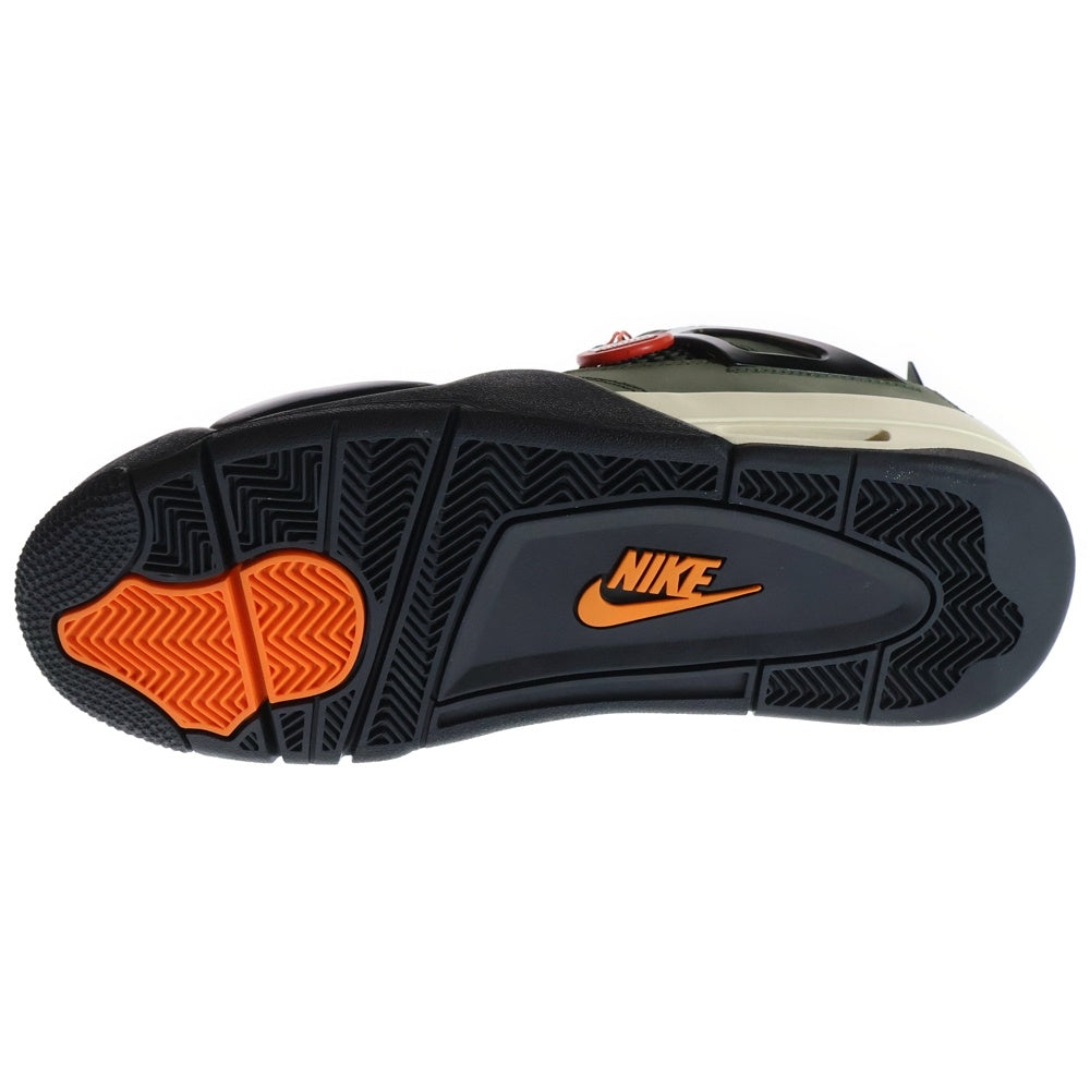 NIKE(ナイキ) ×UNDEFEATED AIR JORDAN 4 RETRO IB1519-200 アンディフィーテッド エアジョーダン4 レトロ ハイカットスニーカー カーキ US9/27cm
