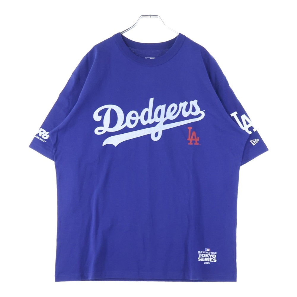 NEW ERA(ニューエラ) ×MLB S/S LOSDOD RYL GR8 ロサンゼルスドジャース クルーネック 半袖Tシャツ ブルー
