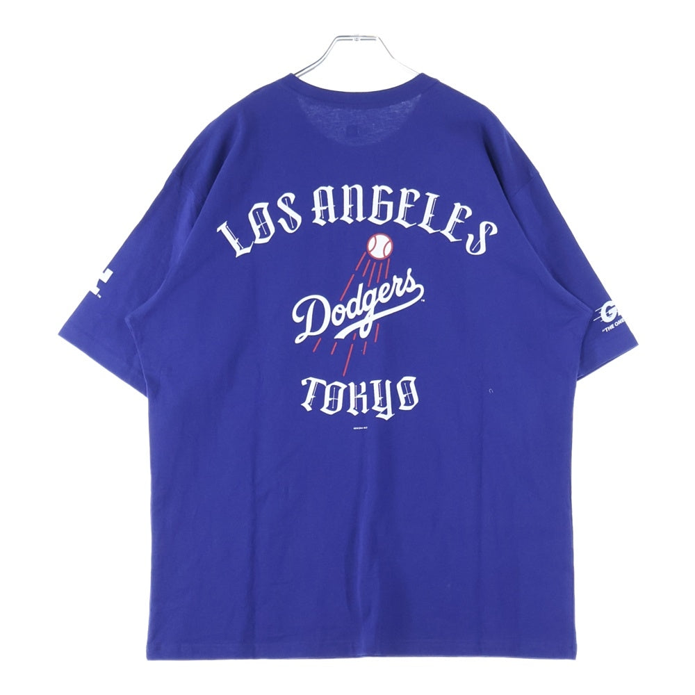 NEW ERA(ニューエラ) ×MLB S/S LOSDOD RYL GR8 ロサンゼルスドジャース クルーネック 半袖Tシャツ ブルー