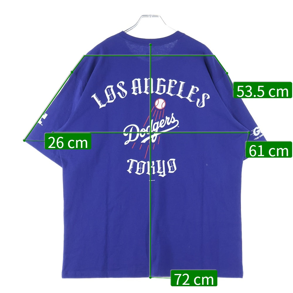 NEW ERA(ニューエラ) ×MLB S/S LOSDOD RYL GR8 ロサンゼルスドジャース クルーネック 半袖Tシャツ ブルー
