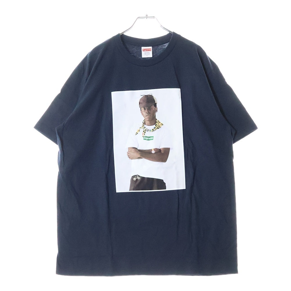 SUPREME(シュプリーム) 24AW Tyler The Creator Tee タイラーザクリエイター フロントプリント クルーネック 半袖tシャツ ネイビー