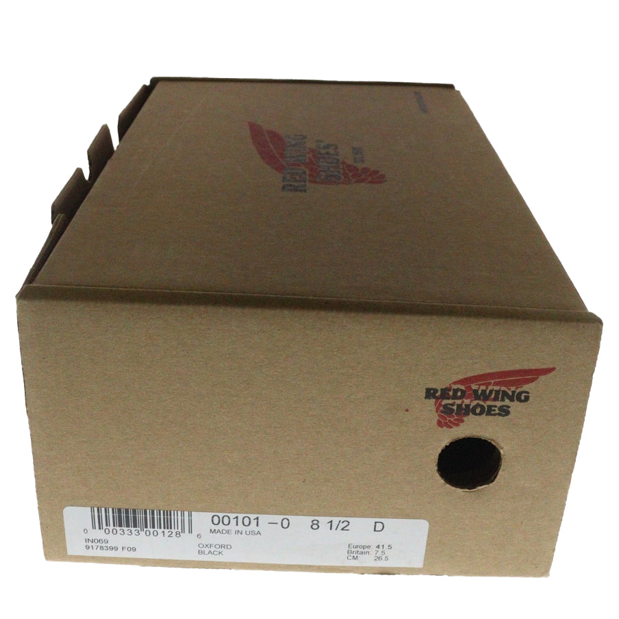 RED WING(レッド ウイング) 101 POSTMAN OXFORD ポストマン オックスフォード レザー ローカットシューズ ブラック US8.5/26.5cm