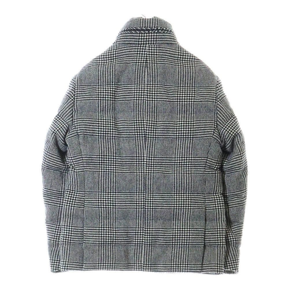 MONCLER(モンクレール) 20AW BESS ガンクラブチェック ウール素材 ダウンジャケット ブラック/ホワイト F20911B53300