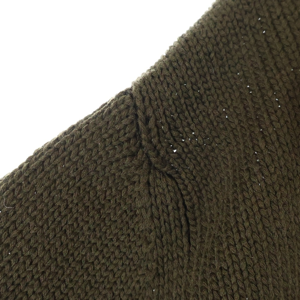 BALMAIN(バルマン) ロゴジャガード クルーネックニット オリーブ KD000K027