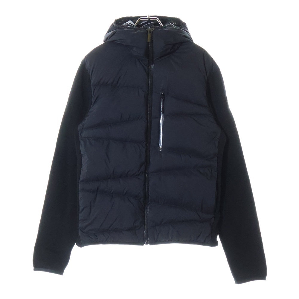 MONCLER(モンクレール) 22AW CARDIGAN TRICOT ニット切り替え フロントダウン ジップアップパーカー ブラック H20919B00010