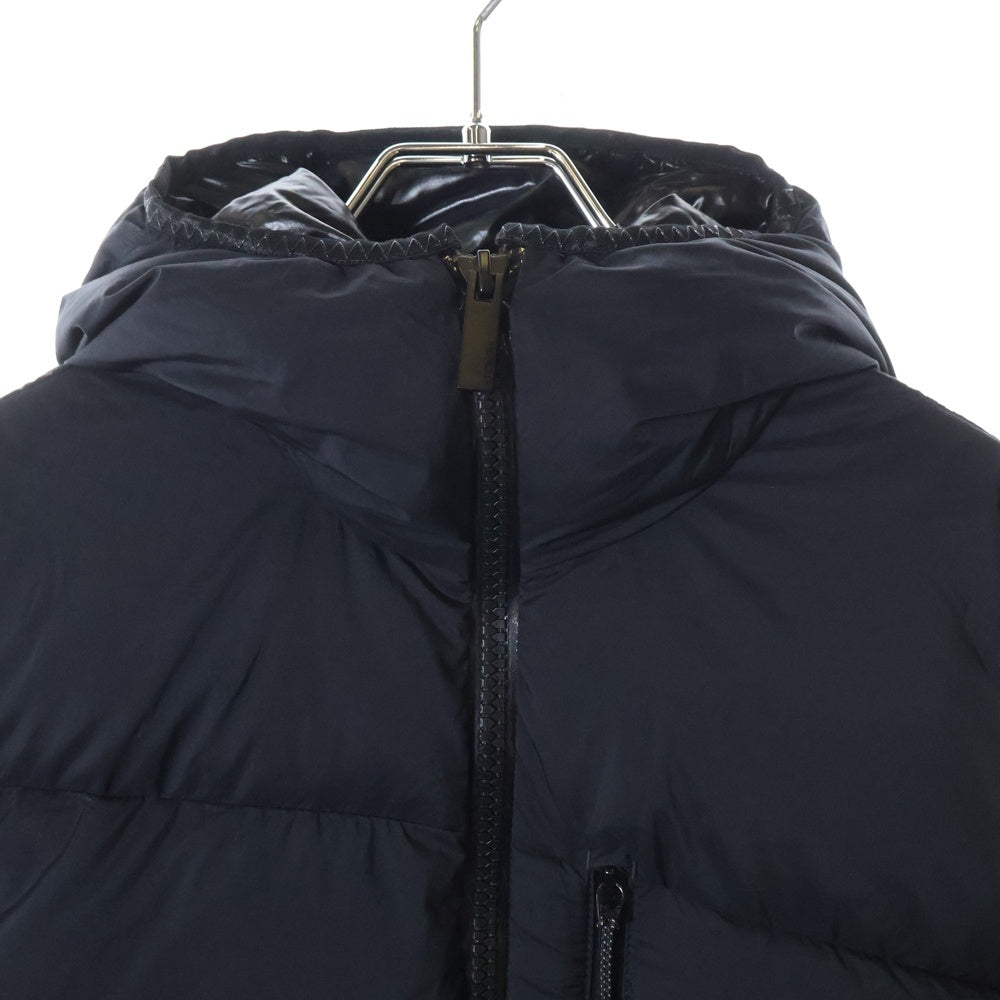 MONCLER(モンクレール) 22AW CARDIGAN TRICOT ニット切り替え フロントダウン ジップアップパーカー ブラック H20919B00010