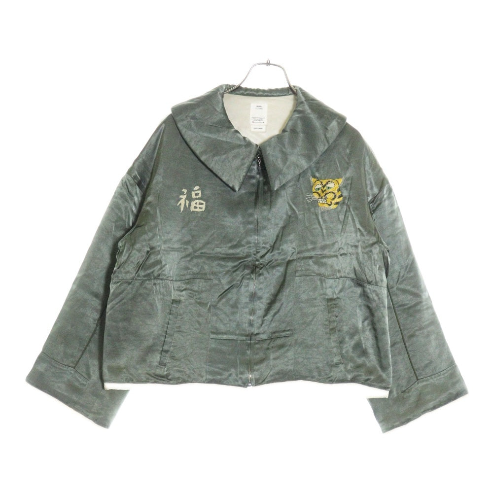 VISVIM(ヴィスヴィム) 21SS MINIE SOUVENIR JKT W 刺繍 スーベニア ジャケット グリーン 0321105013008 レディース
