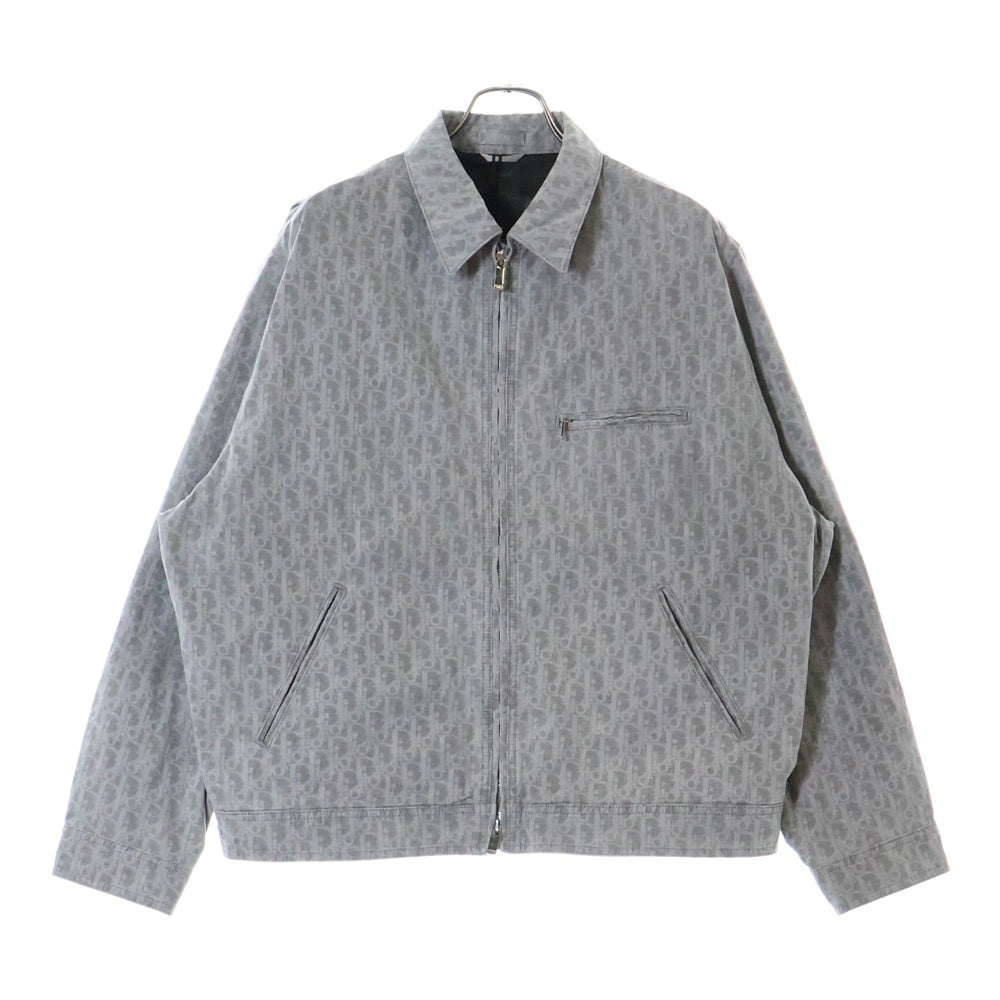DIOR(ディオール) オブリークスウィングトップブルゾン ジップアップコットンデニムジャケット グレー 513D499A3001