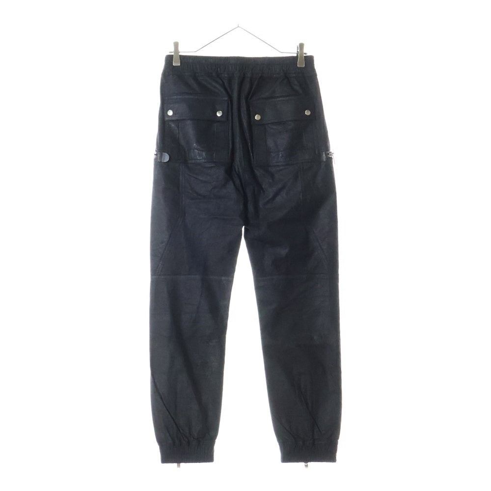 Rick Owens(リックオウエンス) 22SS BAUHAUS CARGO バウハウスカーゴ ラムレザーパンツ ブラック RU01B1377-LBA