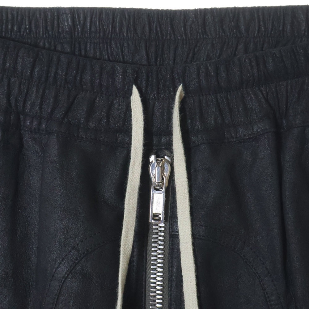 Rick Owens(リックオウエンス) 22SS BAUHAUS CARGO バウハウスカーゴ ラムレザーパンツ ブラック RU01B1377-LBA