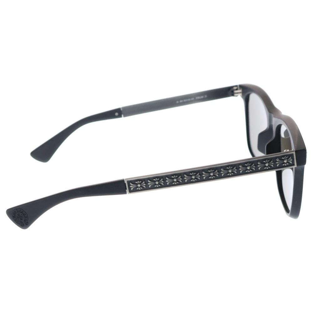 CHROME HEARTS(クロムハーツ) FRUM 2 フレア装飾 ウェリントン サングラス マット ブラック