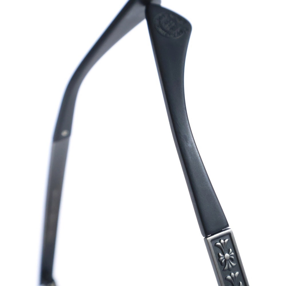 CHROME HEARTS(クロムハーツ) FRUM 2 フレア装飾 ウェリントン サングラス マット ブラック