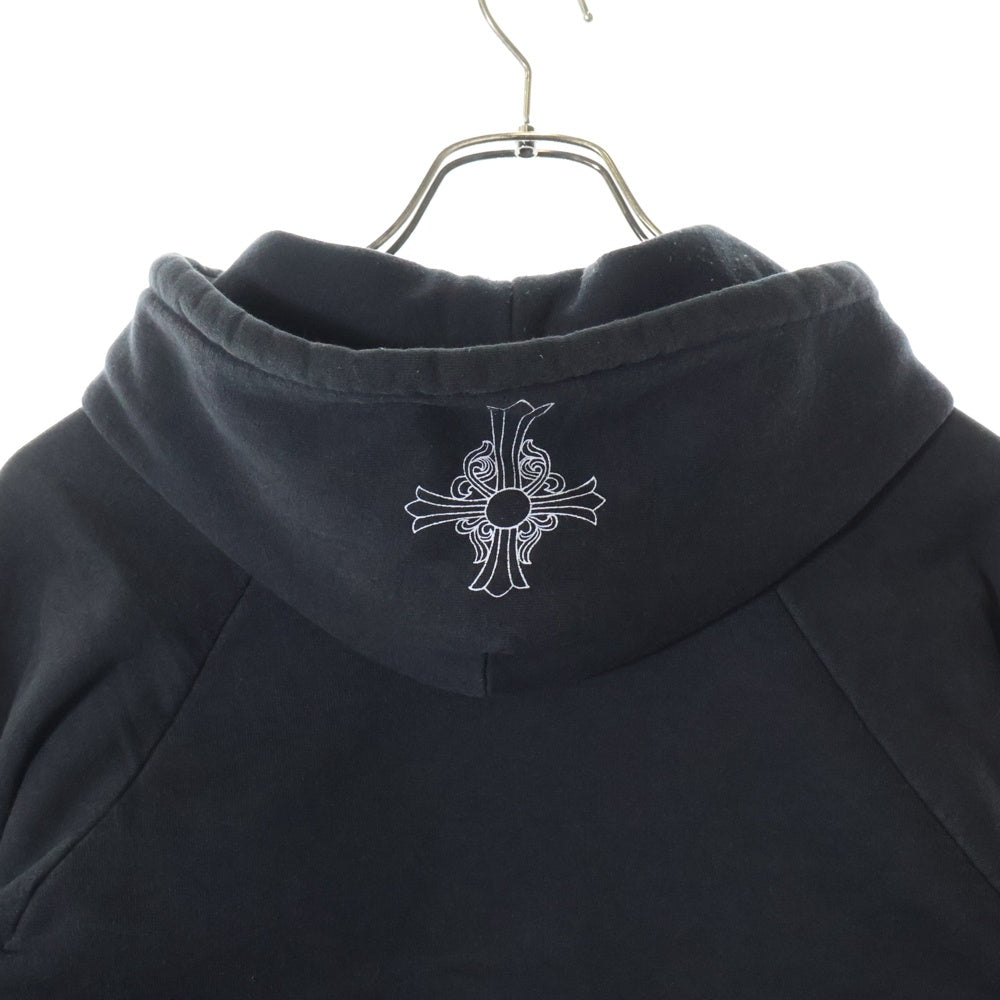 CHROME HEARTS(クロムハーツ) OLD Horseshoe Hoodie オールドモデル 裏地サーマル バックホースシュー プリント プルオーバーパーカー フーディ ブラック
