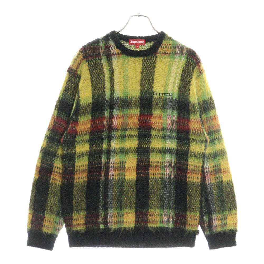 SUPREME(シュプリーム) 20AW Brushed Plaid Sweater ブラッシュド プレイド セーター モヘアニット 格子柄 マルチカラー
