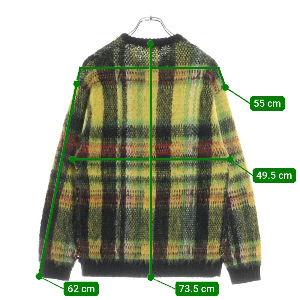 SUPREME(シュプリーム) 20AW Brushed Plaid Sweater ブラッシュド プレイド セーター モヘアニット 格子柄 マルチカラー