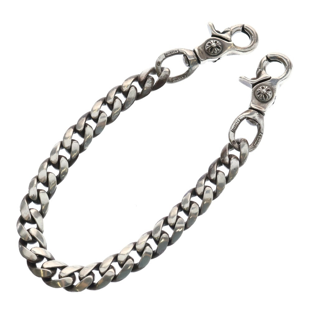 CHROME HEARTS(クロムハーツ) CLASSIC SHORT-T/ 2クリップショートクラシック ウォレットチェーン シルバー BCA068