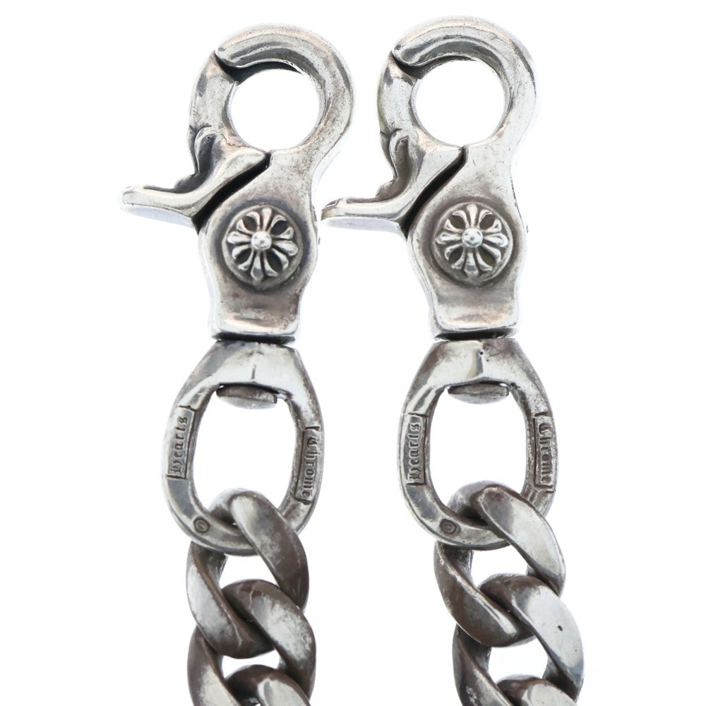 CHROME HEARTS(クロムハーツ) CLASSIC SHORT-T/ 2クリップショートクラシック ウォレットチェーン シルバー BCA068