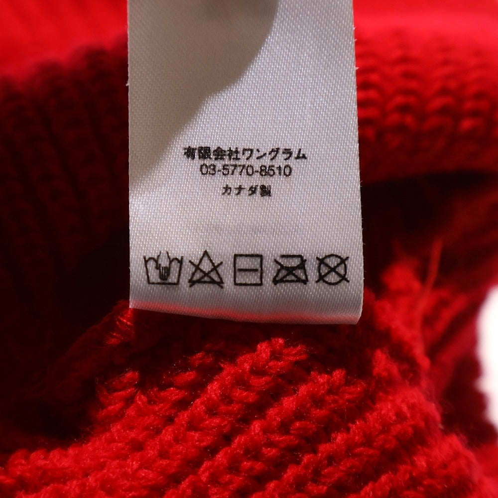 SUPREME(シュプリーム) 17AW Loose Gauge Beanie スクリプトロゴ刺繍 ビーニー レッド
