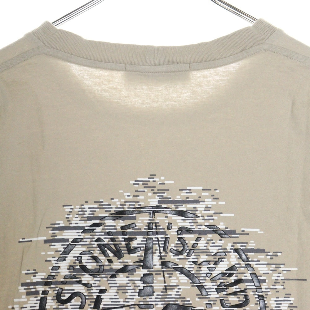STONE ISLAND(ストーンアイランド) バックロゴ ラバープリント クルーネック 半袖Tシャツ ベージュ 78152NS89