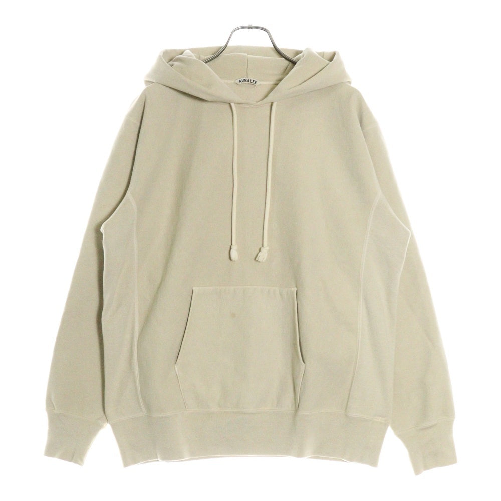 AURALEE(オーラリー) SUPER MILLED SWEAT PO PK コットン プルオーバーパーカー ベージュ