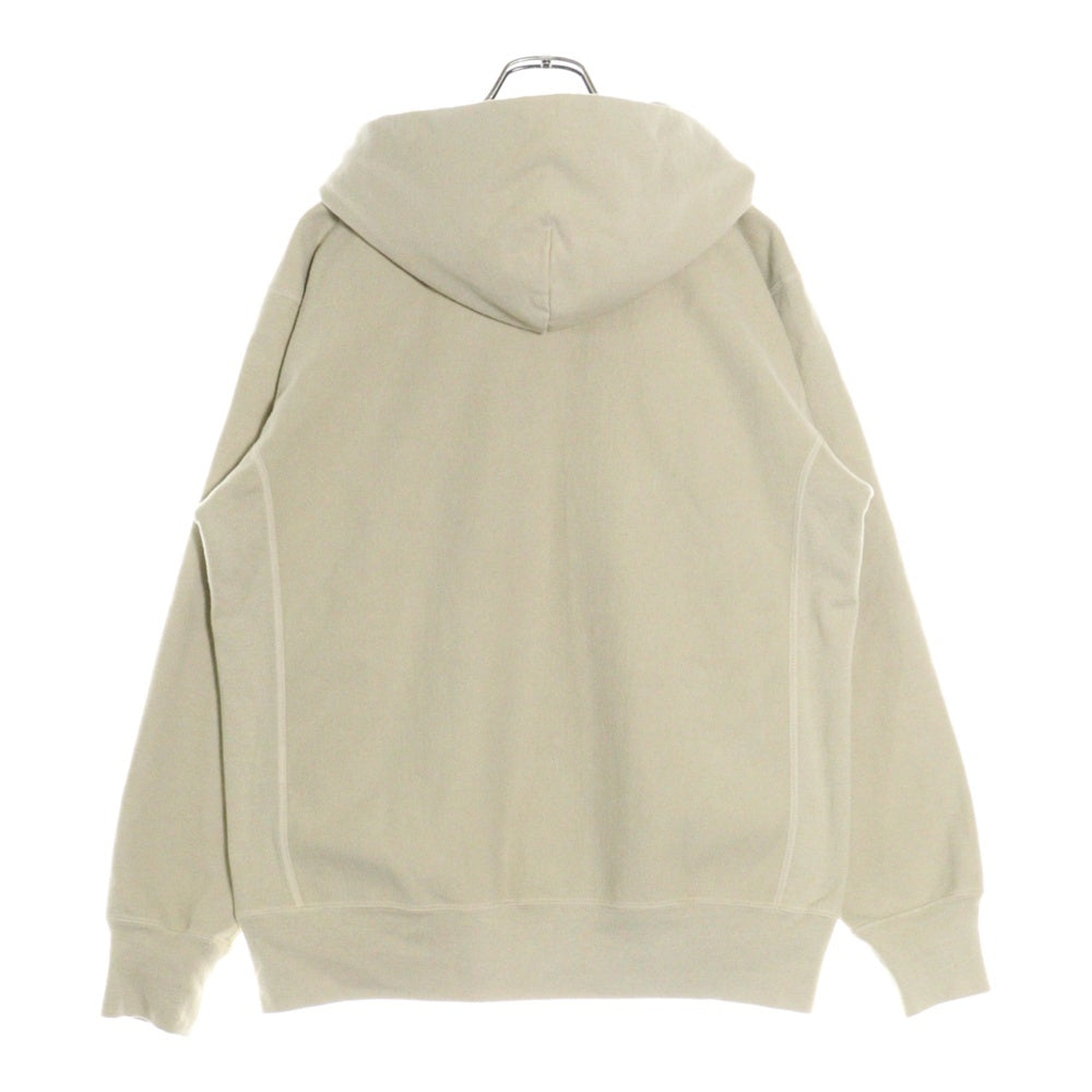 AURALEE(オーラリー) SUPER MILLED SWEAT PO PK コットン プルオーバーパーカー ベージュ