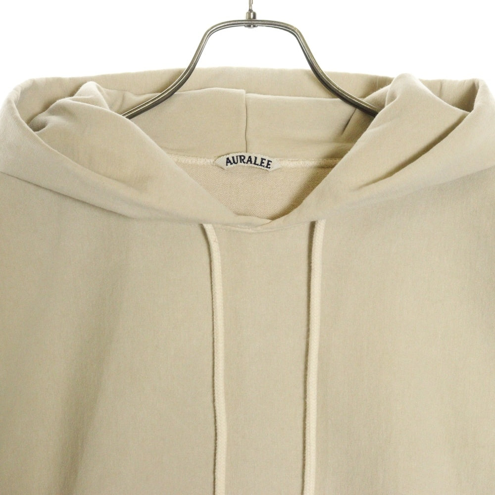 AURALEE(オーラリー) SUPER MILLED SWEAT PO PK コットン プルオーバーパーカー ベージュ