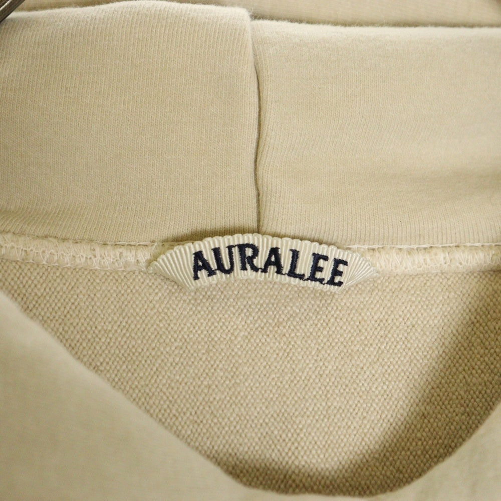 AURALEE(オーラリー) SUPER MILLED SWEAT PO PK コットン プルオーバーパーカー ベージュ