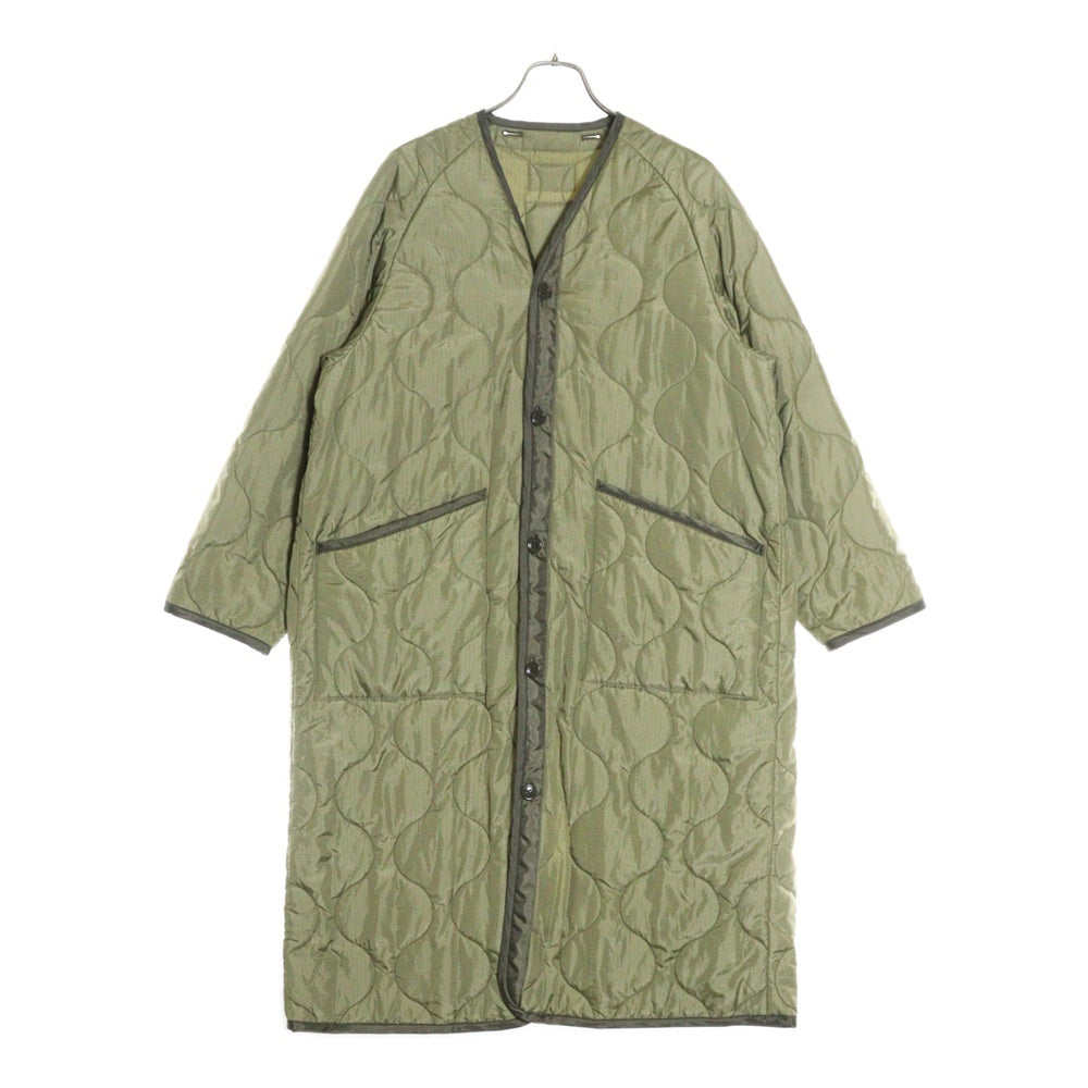 HYKE(ハイク) QUILTED LINER COAT キルテッド ライナー コート カーキ
