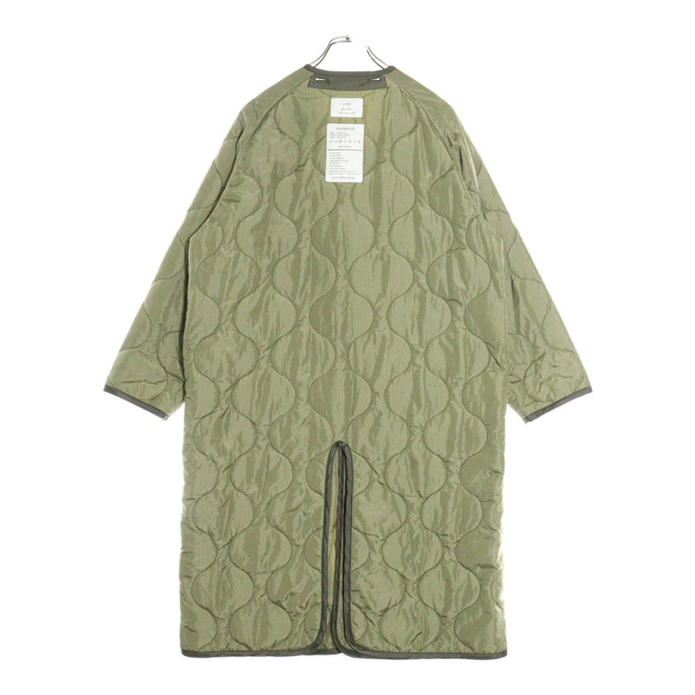 HYKE(ハイク) QUILTED LINER COAT キルテッド ライナー コート カーキ