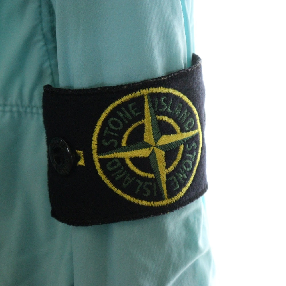 STONE ISLAND(ストーンアイランド) Skin Touch Nylon ナイロンジャケット ジップアップパーカー ロゴワッペン付き ブルー 741540131