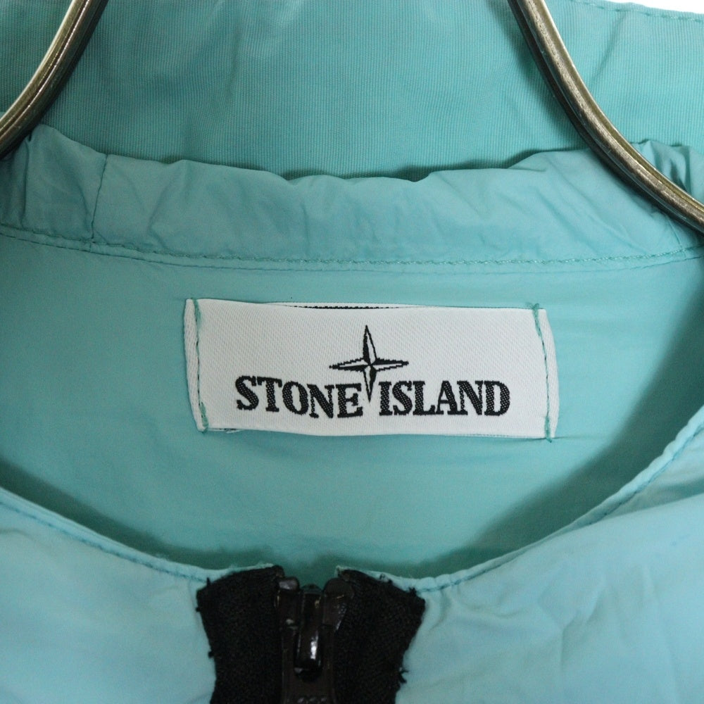 STONE ISLAND(ストーンアイランド) Skin Touch Nylon ナイロンジャケット ジップアップパーカー ロゴワッペン付き ブルー 741540131