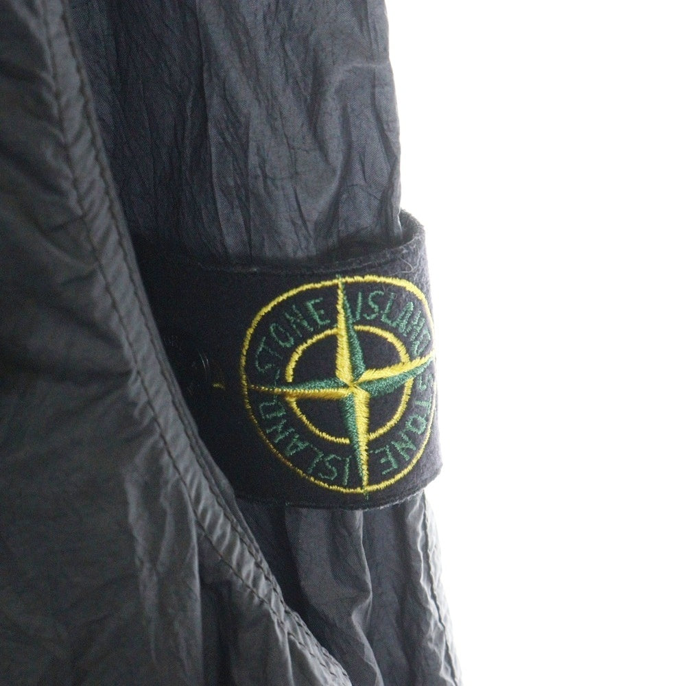 STONE ISLAND(ストーンアイランド) 00s Nylon Jacket 袖ロゴワッペン フード付き ナイロンジャケット グレー 4015M319