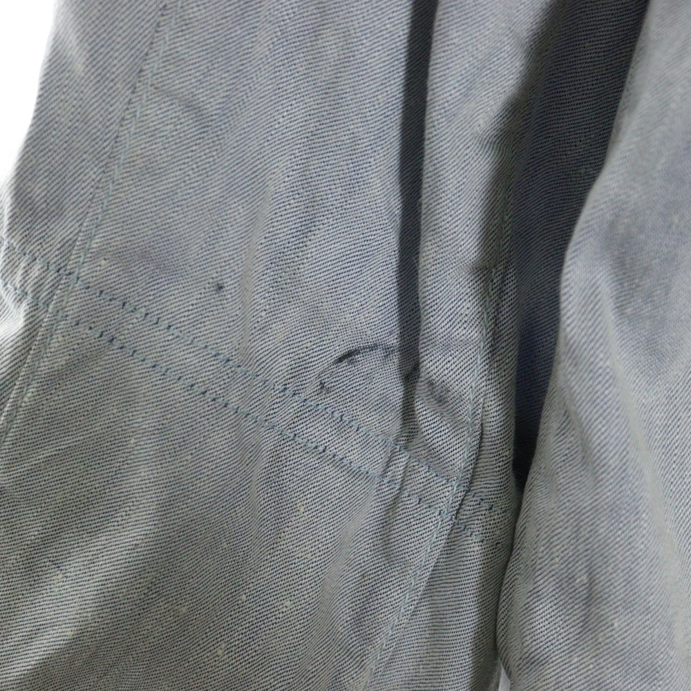 STONE ISLAND(ストーンアイランド) LINO FLAX 袖ロゴワッペン フード付 マウンテンジャケット グレー 541541133