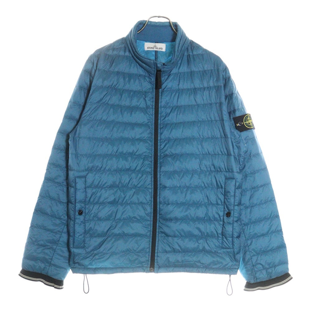 STONE ISLAND(ストーンアイランド) ライトダウンジャケット 袖ロゴワッペン ブルー
