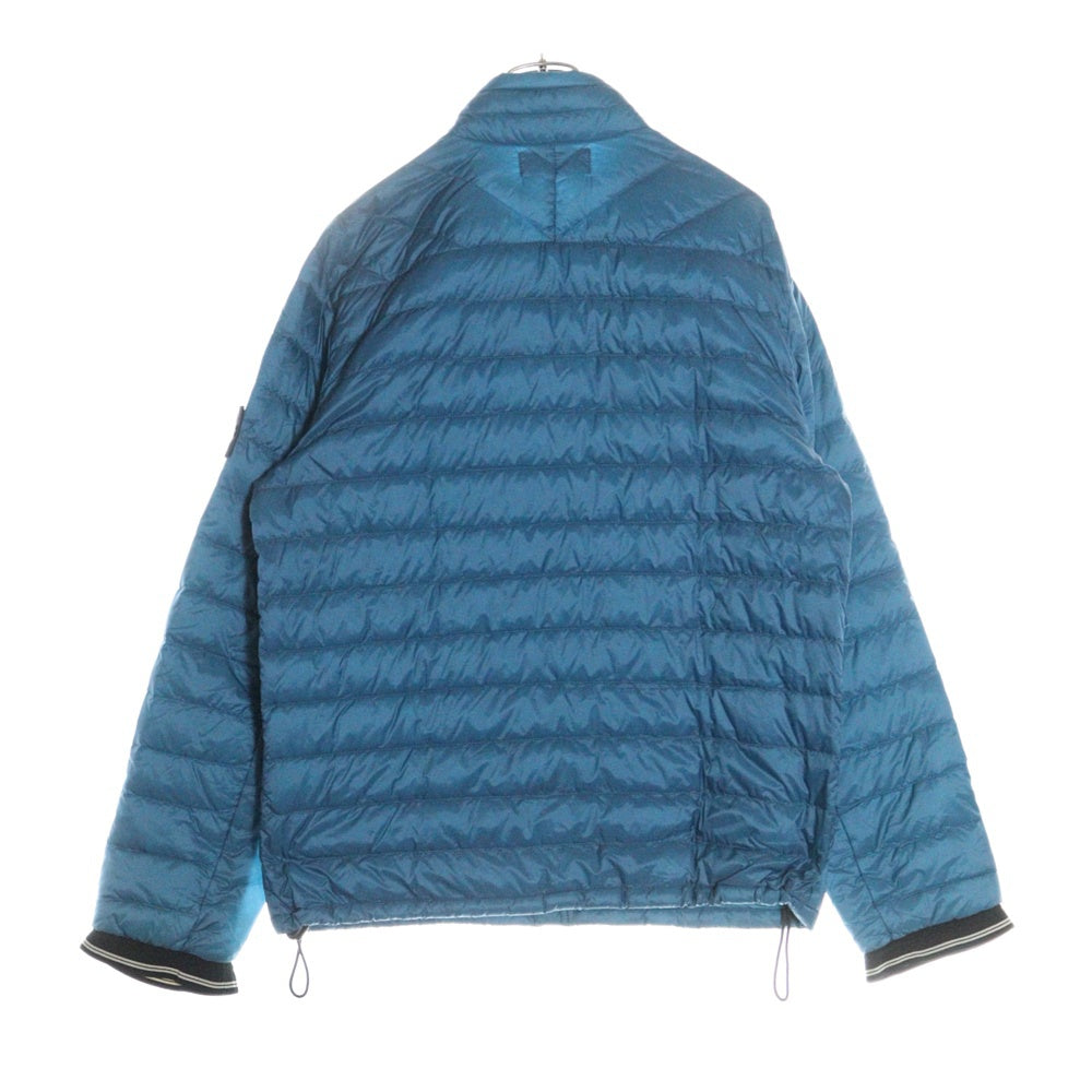 STONE ISLAND(ストーンアイランド) ライトダウンジャケット 袖ロゴワッペン ブルー